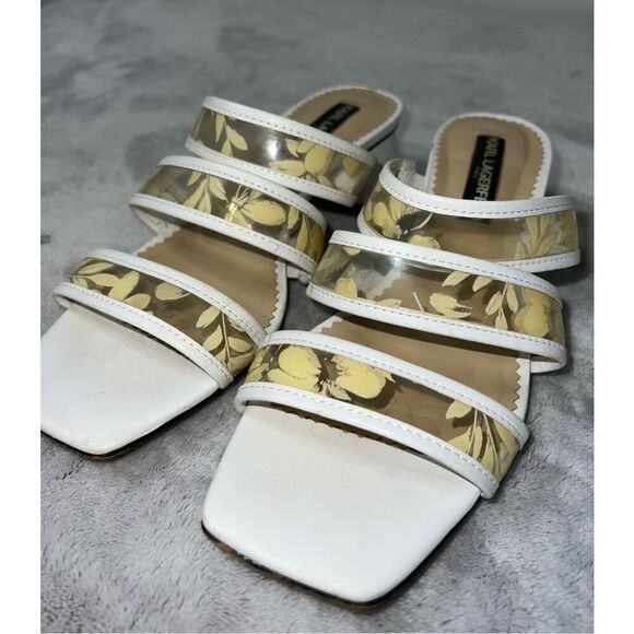 LAGERFELD Women’s Spring Floral Chunky Y2K Sandals 8.5 - Picture 11 of 11